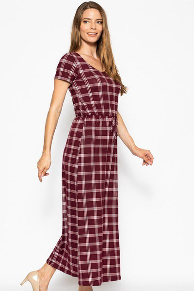 Short Sleeved Maxi Dress