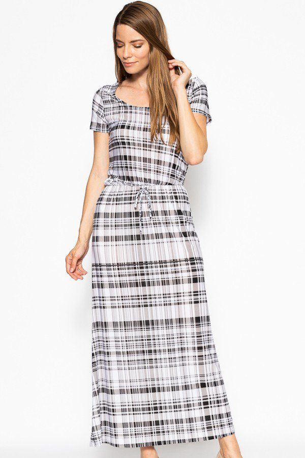 Short Sleeved Maxi Dress