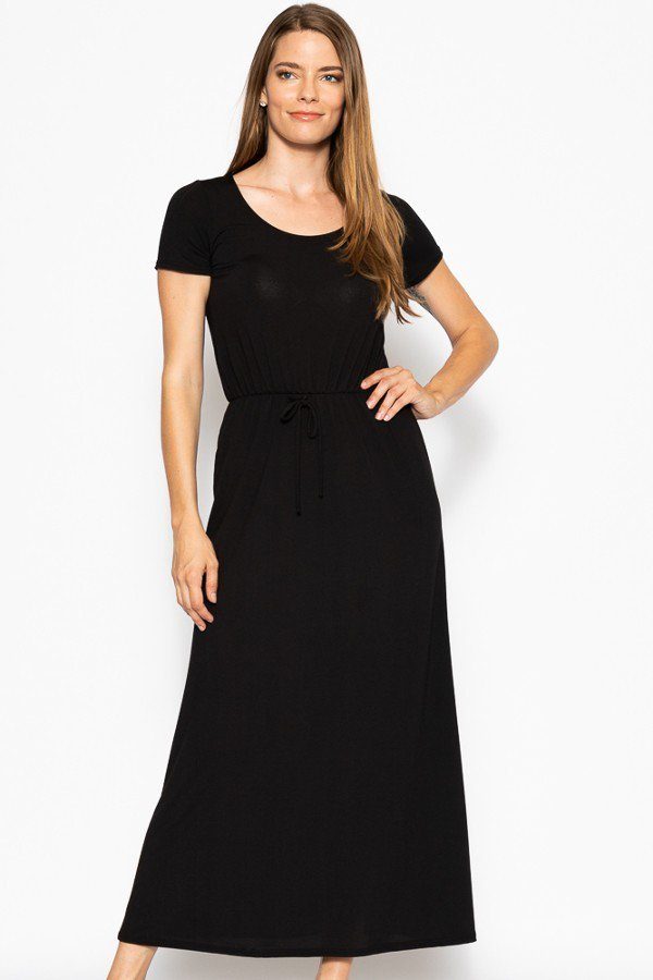 Short Sleeved Maxi Dress