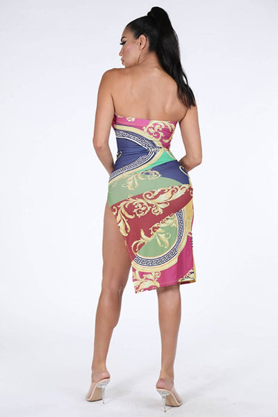 Side Slit Tube Dress