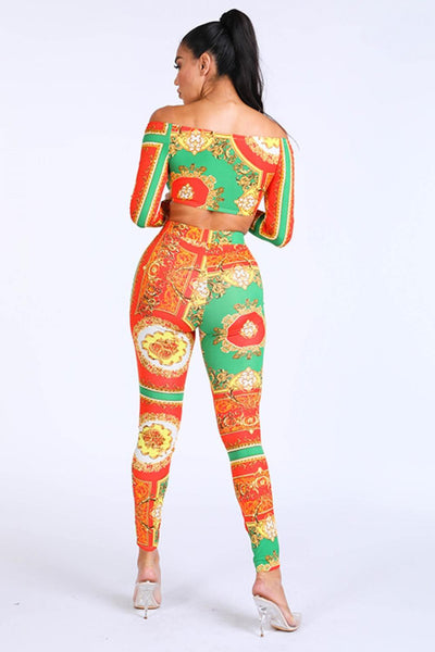 Off Shoulder Top & Leggings Set