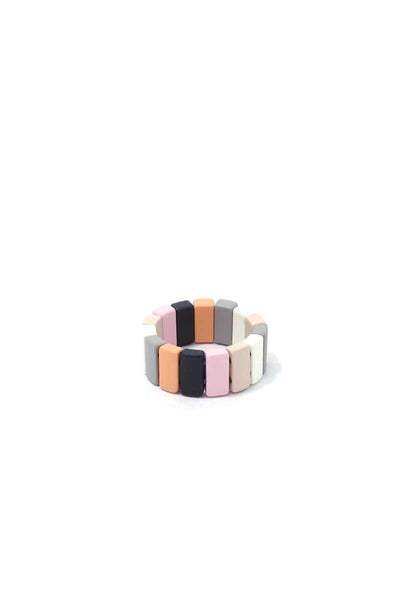 Rectangular Block Stretch Ring