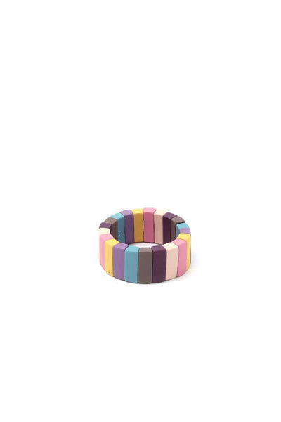 Rectangular Shape Block Stretch Ring