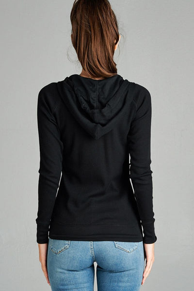 Long Sleeve Thermal Hoodie Jacket