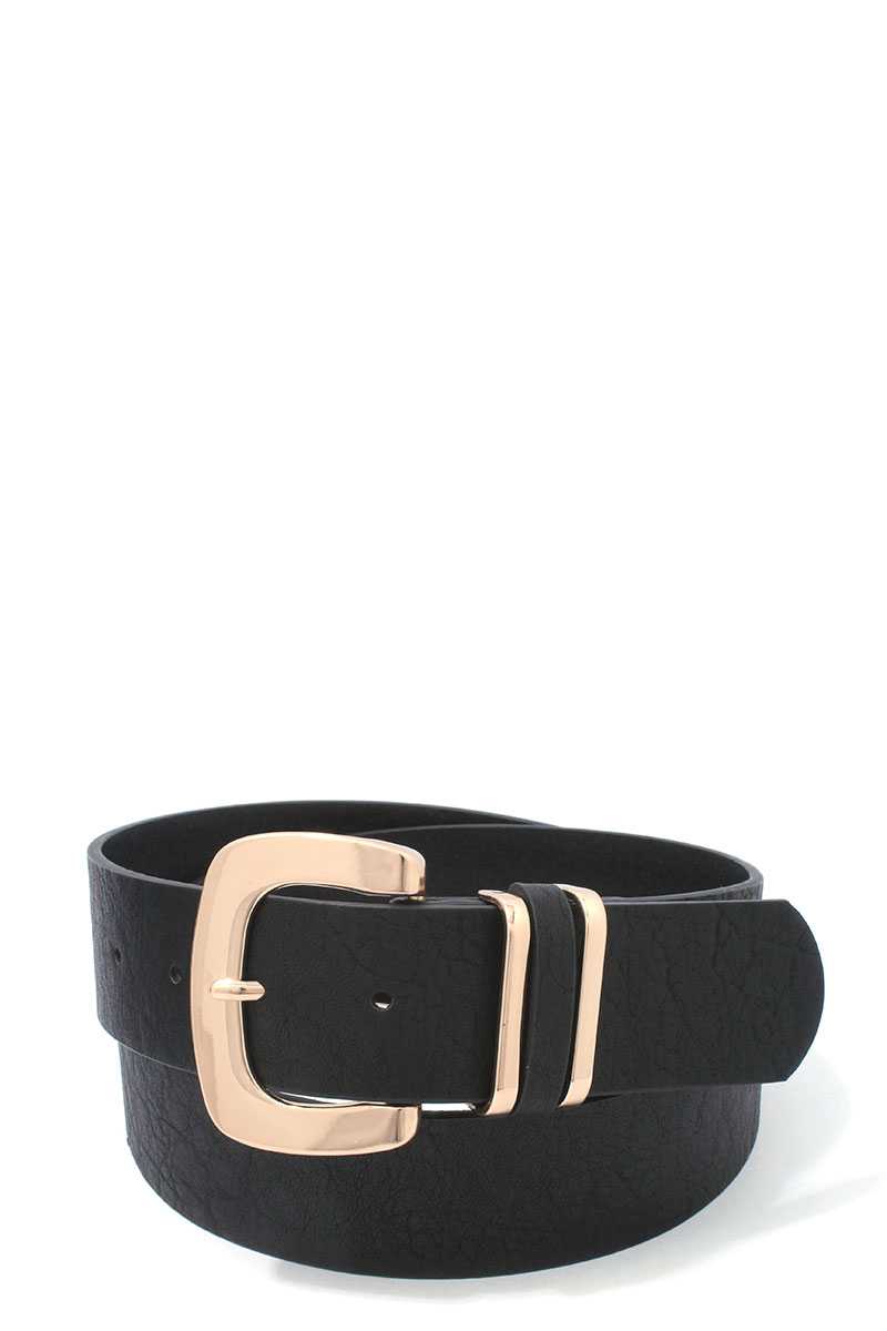 Metal Buckle Pu Leather Belt