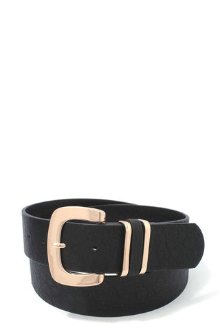 Metal Buckle Pu Leather Belt