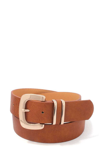 Metal Buckle Pu Leather Belt