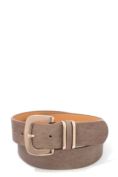 Metal Buckle Pu Leather Belt