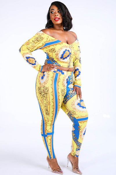 Off Shoulder Top & Leggings Set