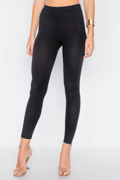 Ribbed Crop Tube Top & Ankle Legging Set