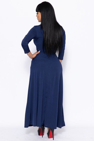 Elegant Maxi Dress With A Waist Tie