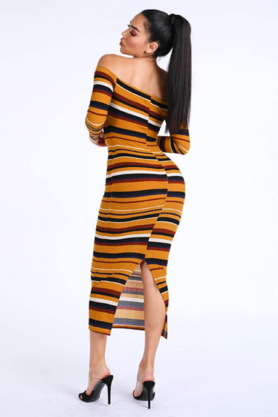 Off Shoulder Maxi Dress