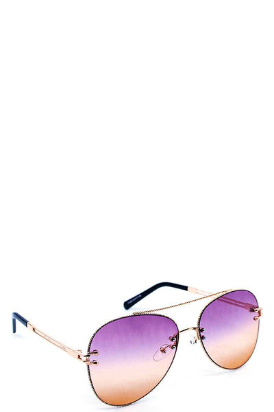 Chic Stylish Aviator Color Sunglasses