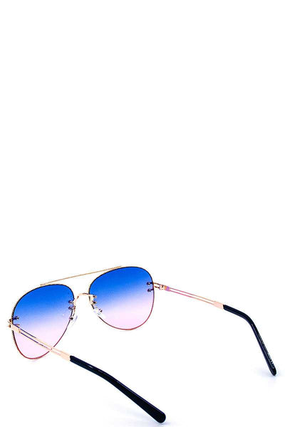 Chic Stylish Aviator Color Sunglasses