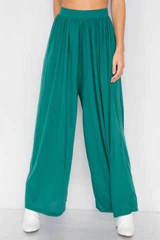 Wide Leg Maxi Hipster High Waist Pant