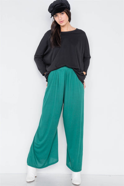 Wide Leg Maxi Hipster High Waist Pant