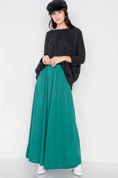 Wide Leg Maxi Hipster High Waist Pant