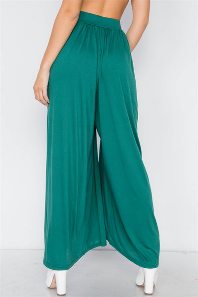 Wide Leg Maxi Hipster High Waist Pant
