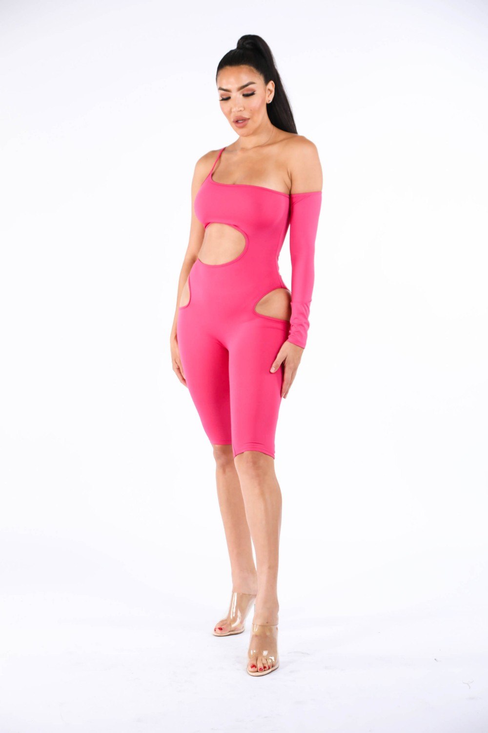 Single Sleeve Biker Jumpsuit