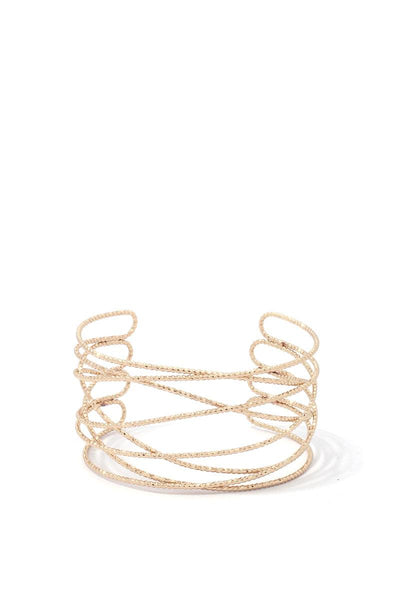 Textured Metal Cuff Bracelet