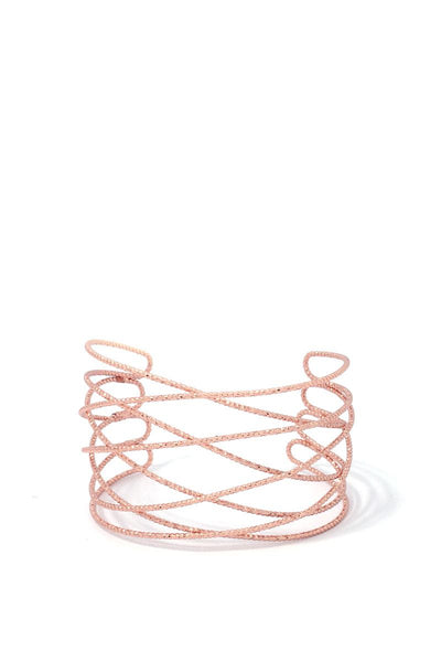 Textured Metal Cuff Bracelet