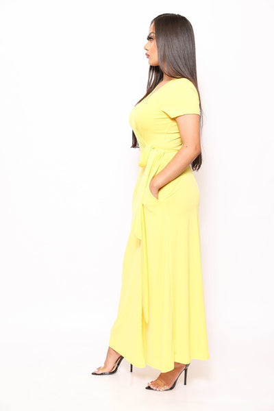 Simple, Sexy, And Chic Floor Length Wrap Dresses