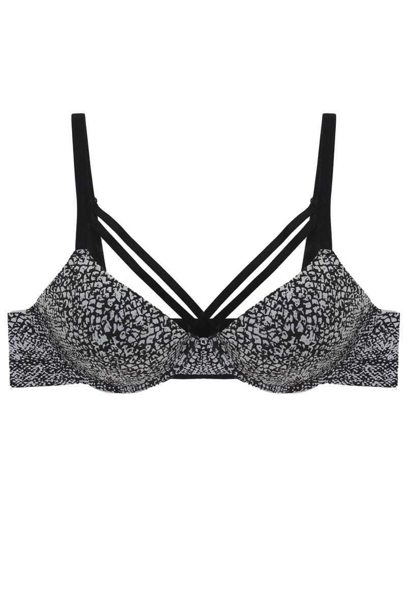 Caged Plunge Bra W/ Underwire