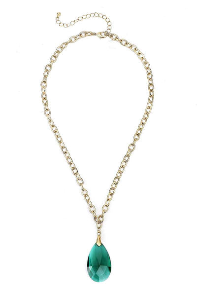 Teardrop Pendant Necklace