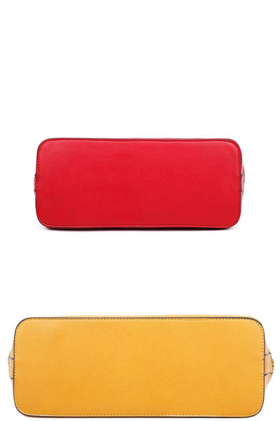 3in1 2 Domed Satchel Bags And Clutch Set