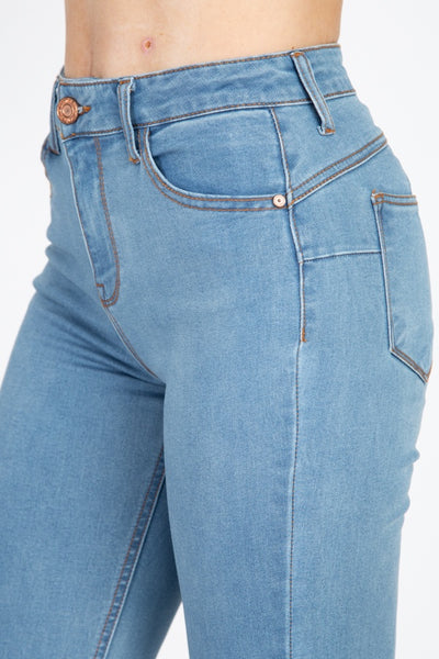 High Rise Denim Skinny Jeans