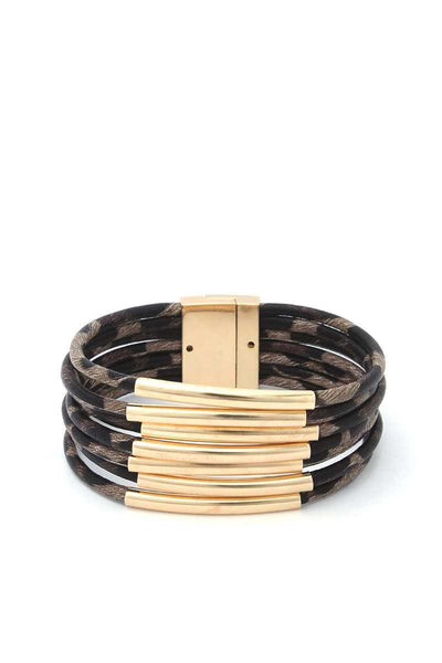 Animal Print Magnetic Bracelet