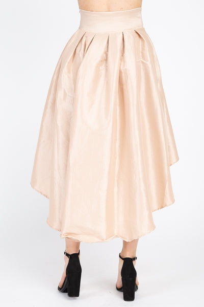 Taffeta High-low Skirt