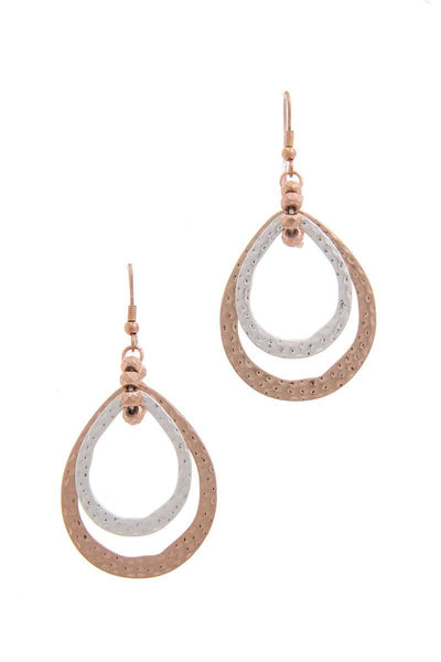 Double Teardrop Shape Earring