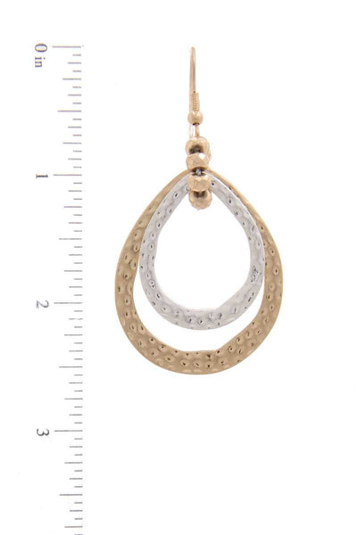 Double Teardrop Shape Earring