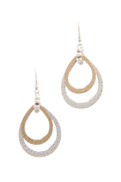 Double Teardrop Shape Earring
