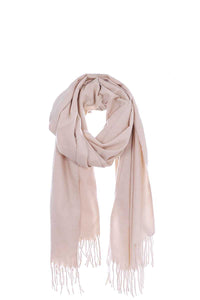 Solid Color Modern Fringe Scarf