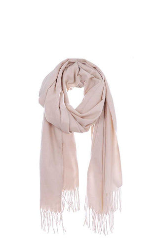 Solid Color Modern Fringe Scarf