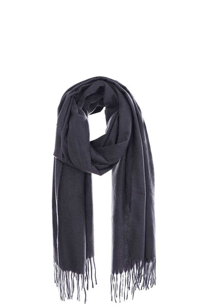 Solid Color Modern Fringe Scarf