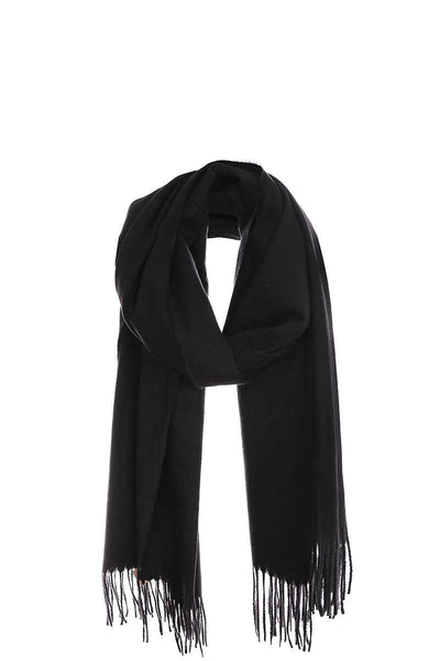 Solid Color Modern Fringe Scarf