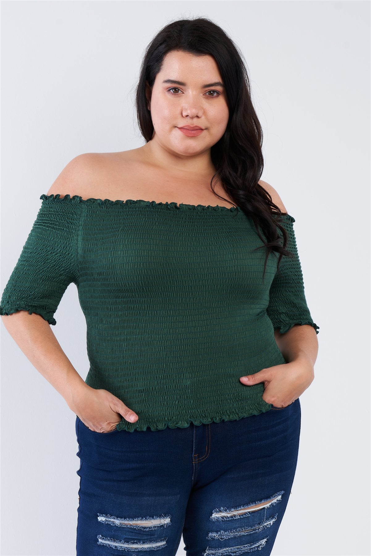 Plus Size Off The Shoulder Top