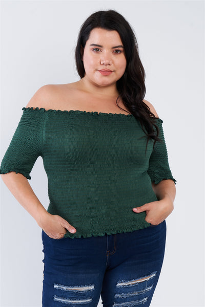 Plus Size Off The Shoulder Top