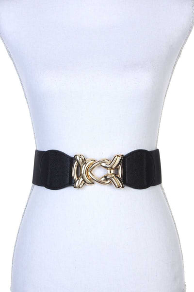 Knot Metal Buckle Stretch Belt