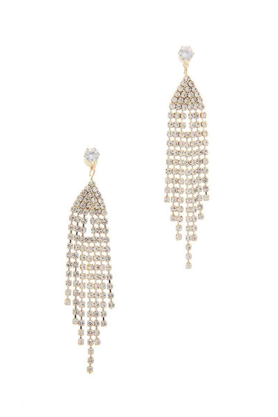 Rhinestone Drop Earring