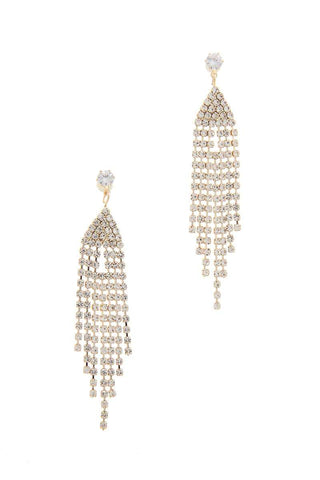 Rhinestone Drop Earring