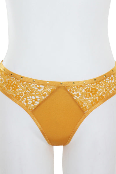 Open Cage Back Thong W/ Mesh