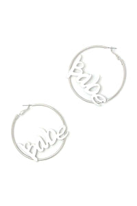Babe Hoop Earring