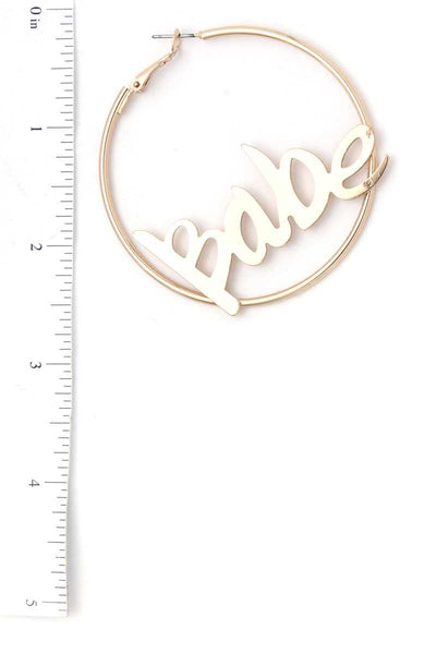 Babe Hoop Earring