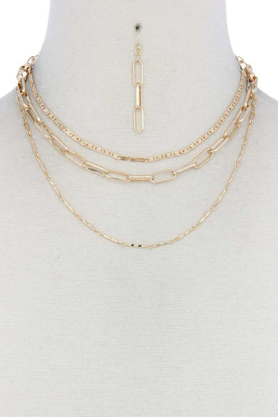 Metal Layered Necklace