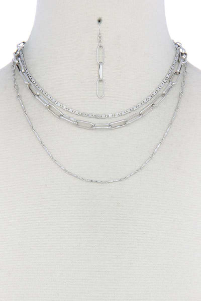 Metal Layered Necklace