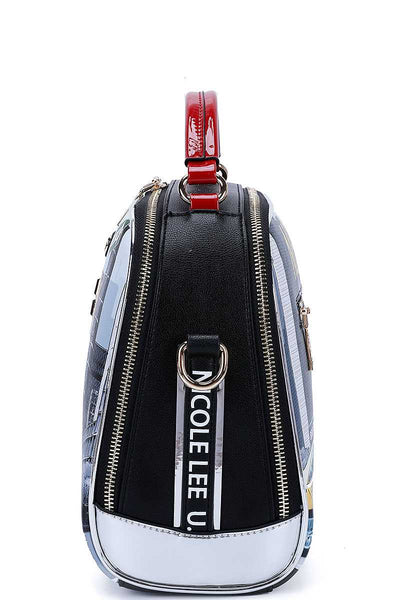 Nicole Lee New York Walk Print Crossbody Shoulder Bag